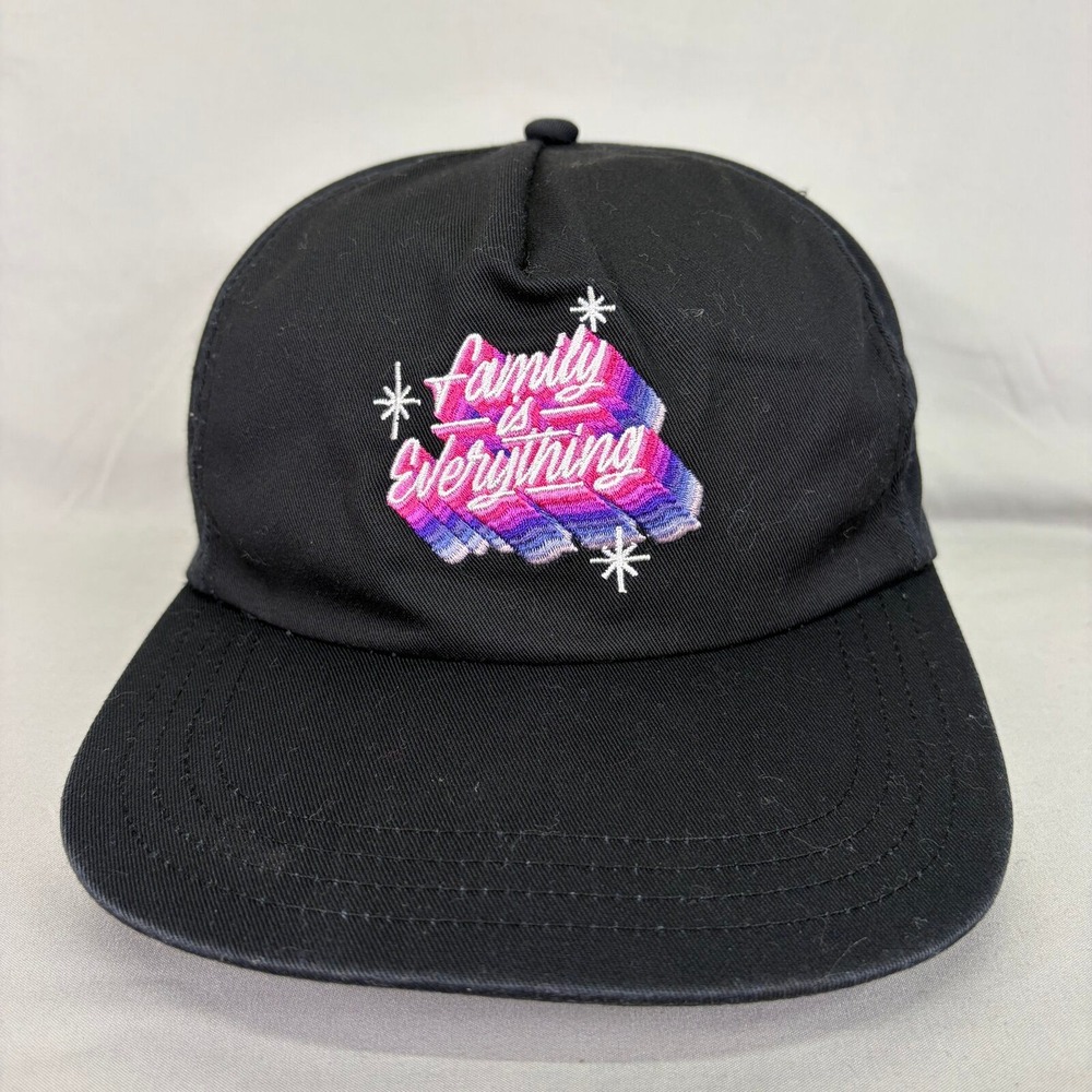 Taco Bell Hat Family Is Everything Unisex OSFM Black Snapback Cap Promo